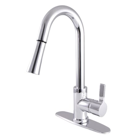 Gourmetier LS8681CTL Continental Single-Handle Pull-Down Kitchen Faucet, Chrome LS8681CTL